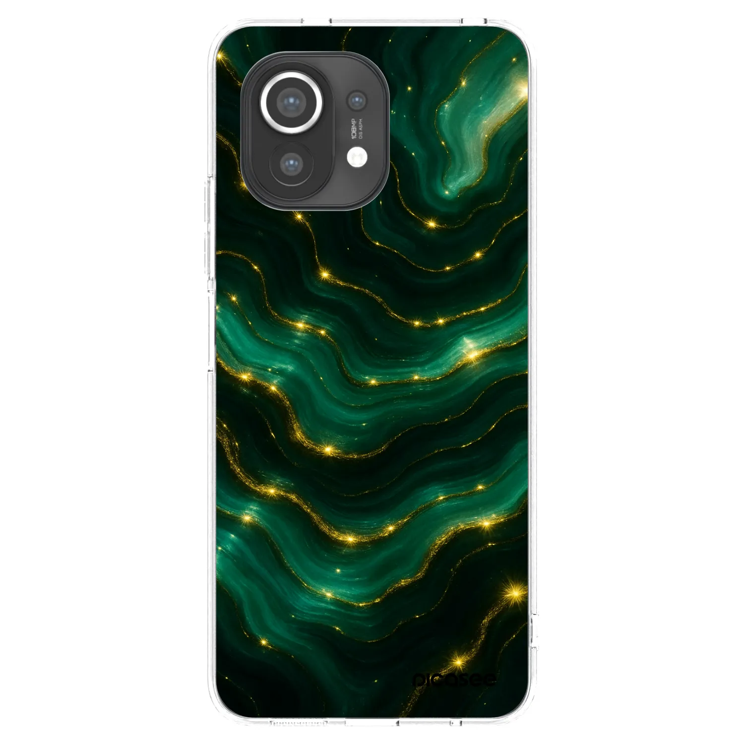 Picasee átlátszó szilikon tok az alábbi mobiltelefonokra Xiaomi Mi 11 - Emerald