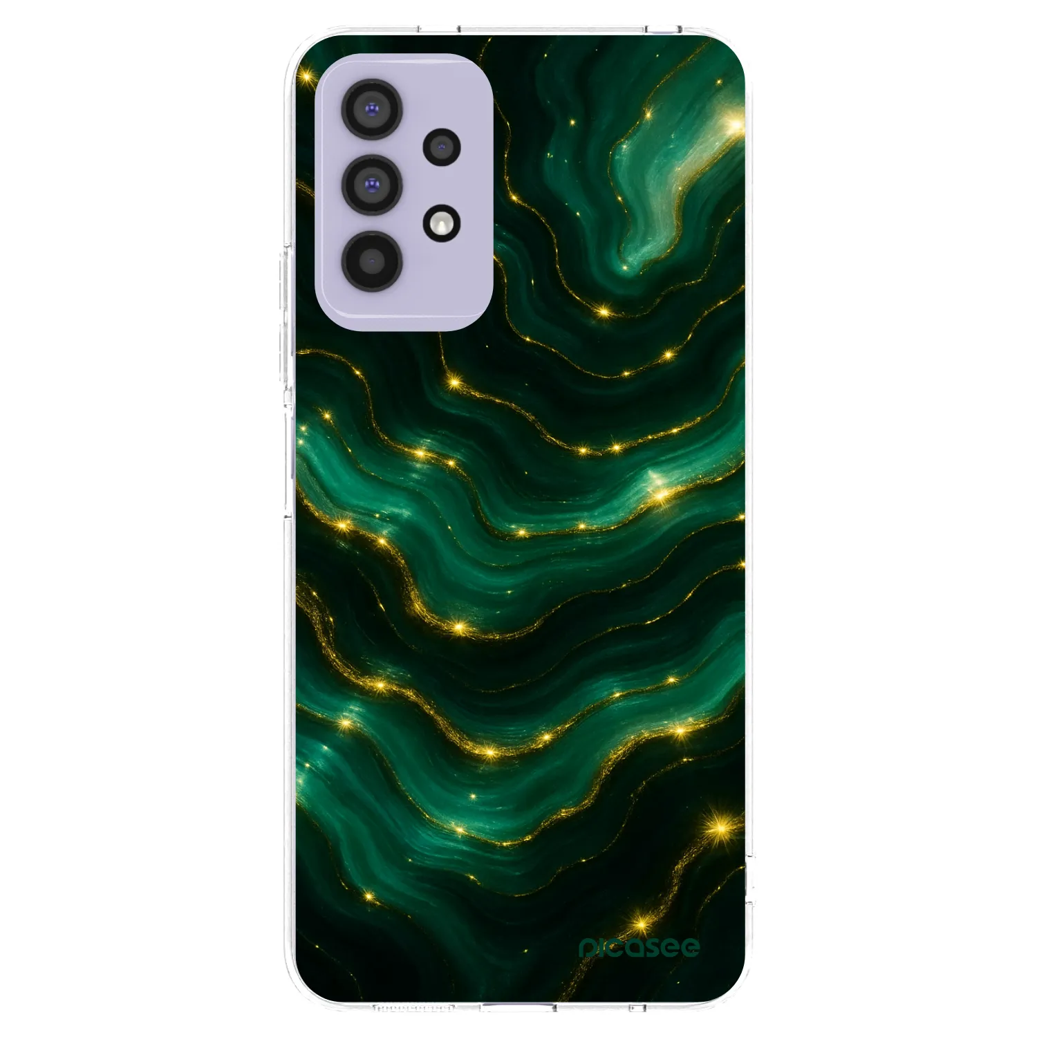 Picasee átlátszó szilikon tok az alábbi mobiltelefonokra Samsung Galaxy A32 4G SM-A325F - Emerald