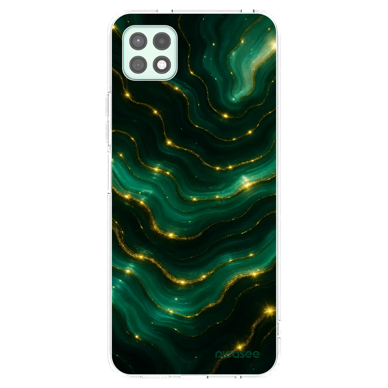 Picasee átlátszó szilikon tok az alábbi mobiltelefonokra Samsung Galaxy A22 A226B 5G - Emerald