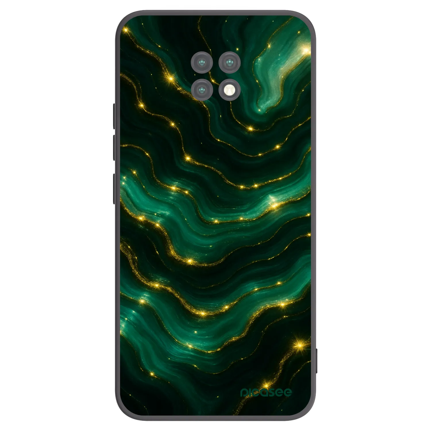 Picasee fekete szilikon tok az alábbi mobiltelefonokra Xiaomi Redmi Note 9T - Emerald