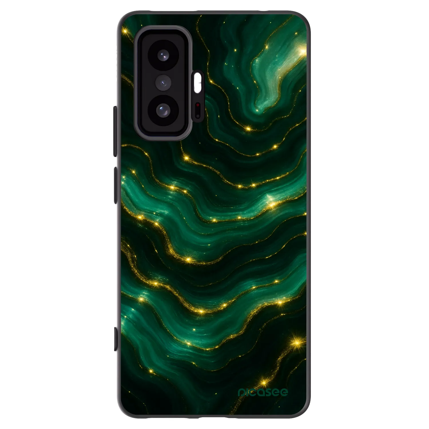 Picasee fekete szilikon tok az alábbi mobiltelefonokra Xiaomi 11T Pro - Emerald
