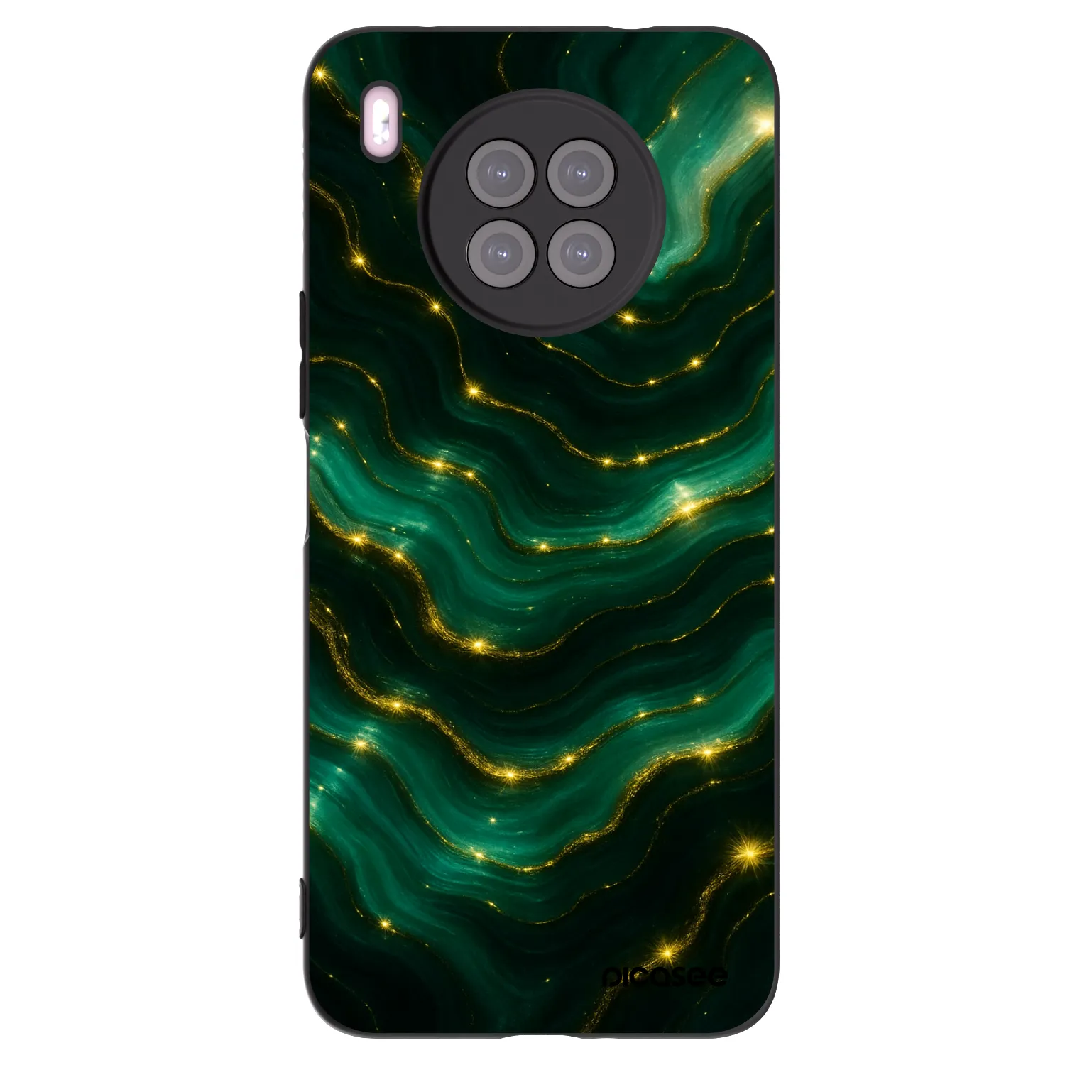 Picasee fekete szilikon tok az alábbi mobiltelefonokra Huawei Nova 8i - Emerald