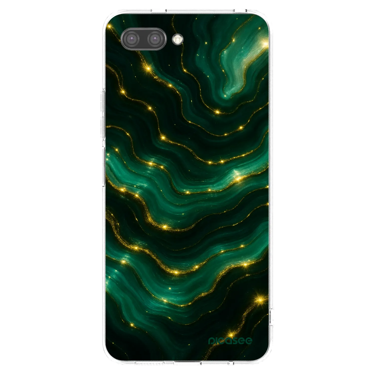 Picasee átlátszó szilikon tok az alábbi mobiltelefonokra Honor 10 - Emerald
