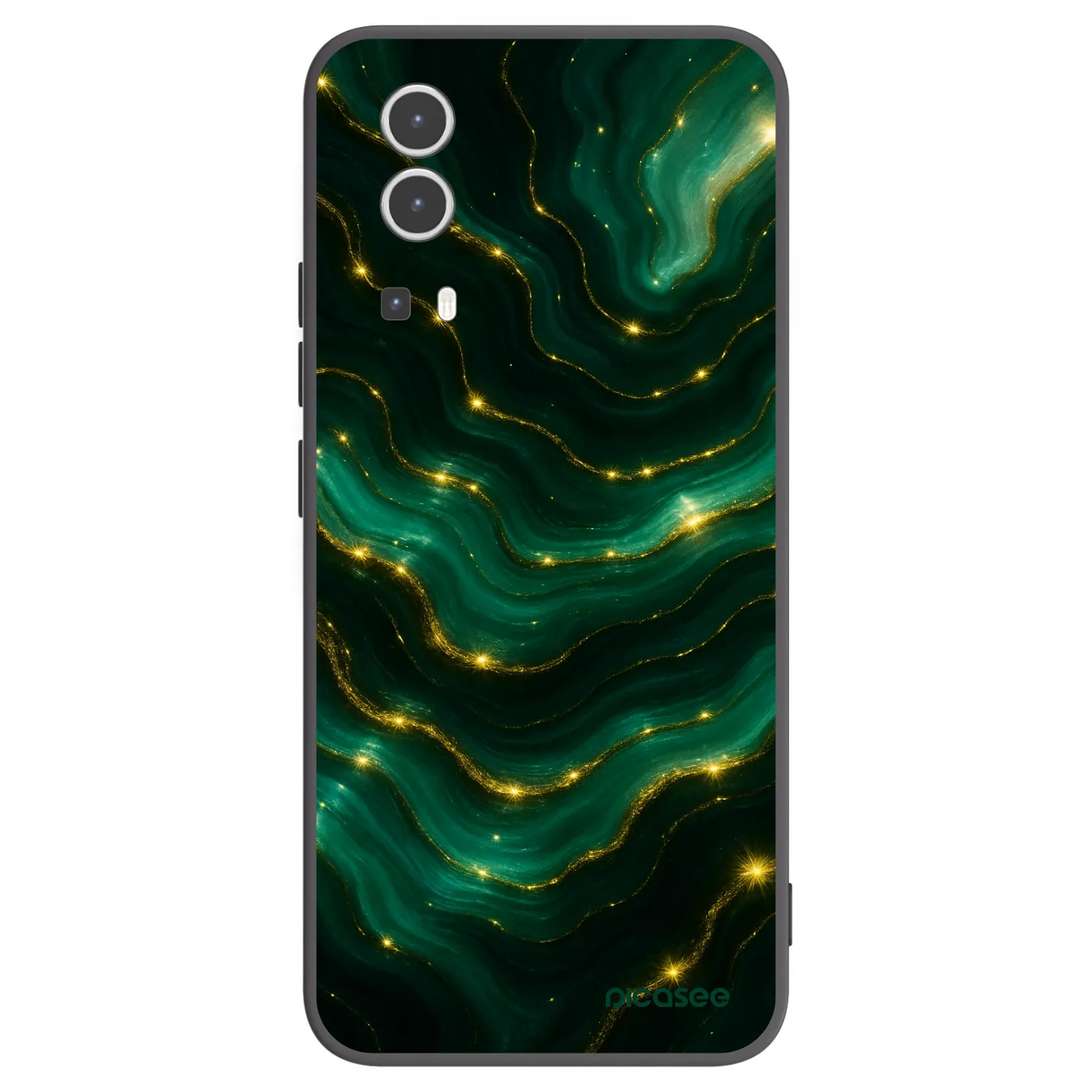 Picasee fekete szilikon tok az alábbi mobiltelefonokra Vivo Y72 5G - Emerald