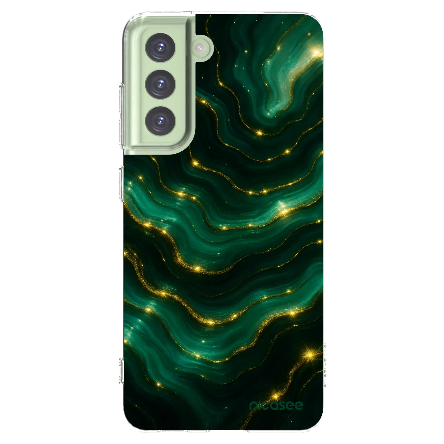 Picasee átlátszó szilikon tok az alábbi mobiltelefonokra Samsung Galaxy S21 FE 5G - Emerald