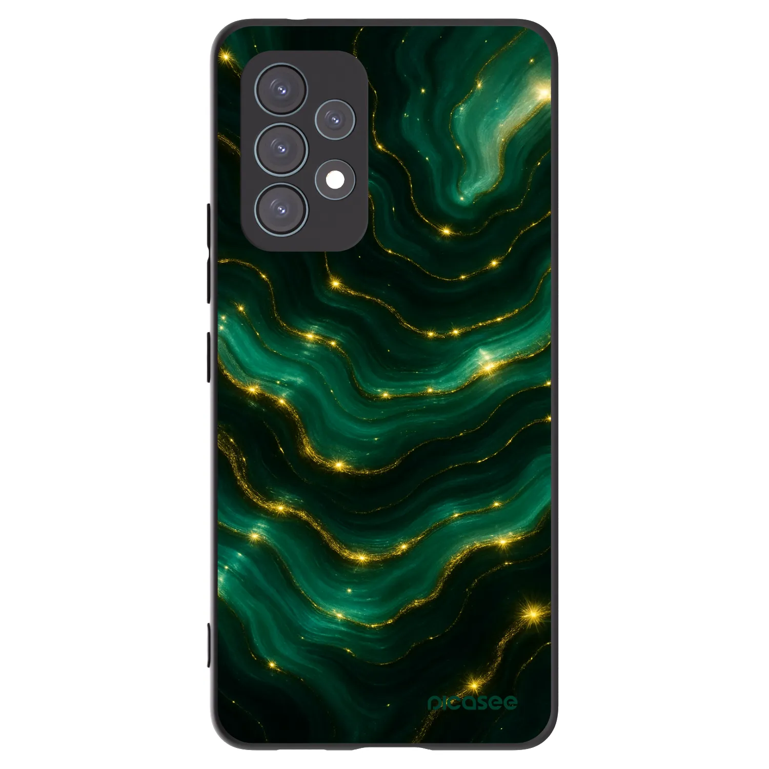 Picasee fekete szilikon tok az alábbi mobiltelefonokra Samsung Galaxy A53 5G A536 - Emerald