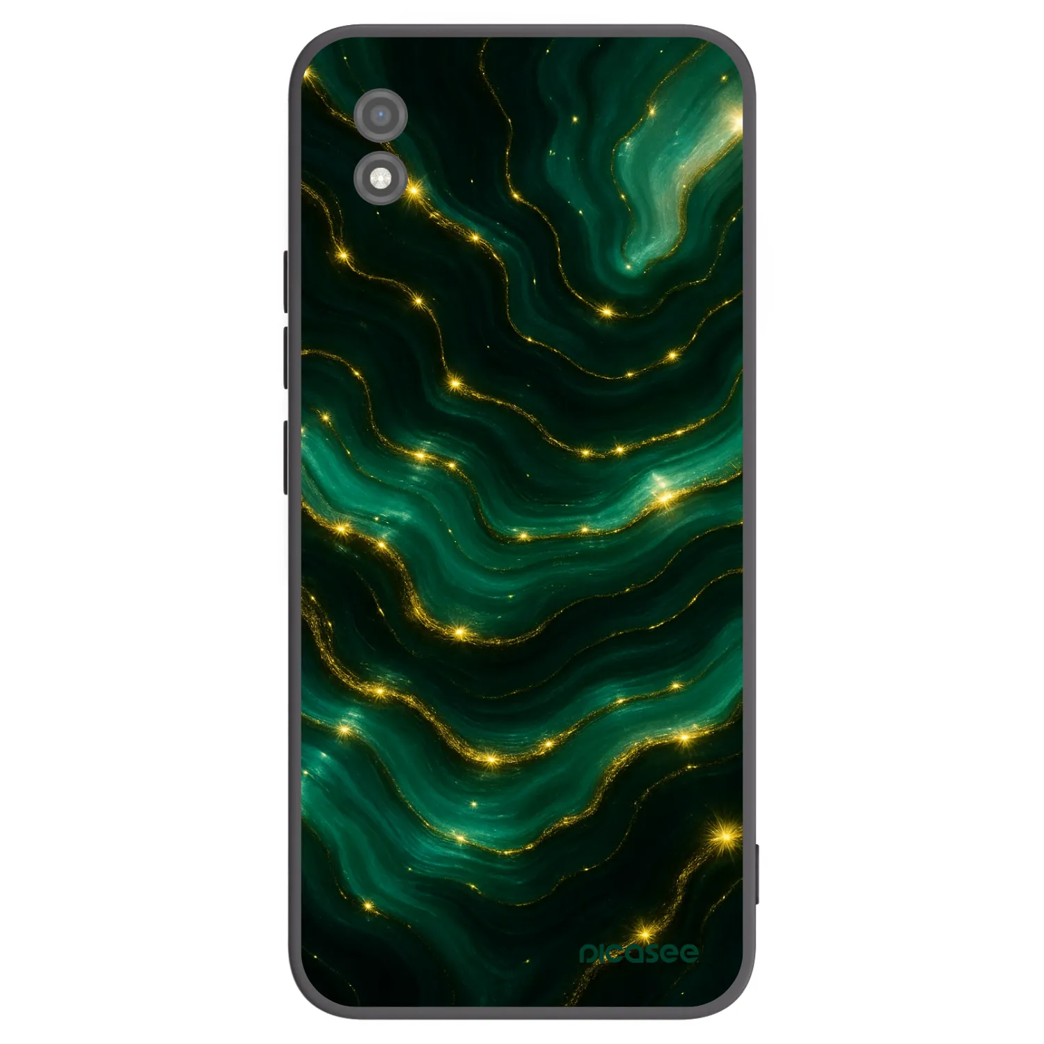 Picasee fekete szilikon tok az alábbi mobiltelefonokra Realme C11 (2021) - Emerald