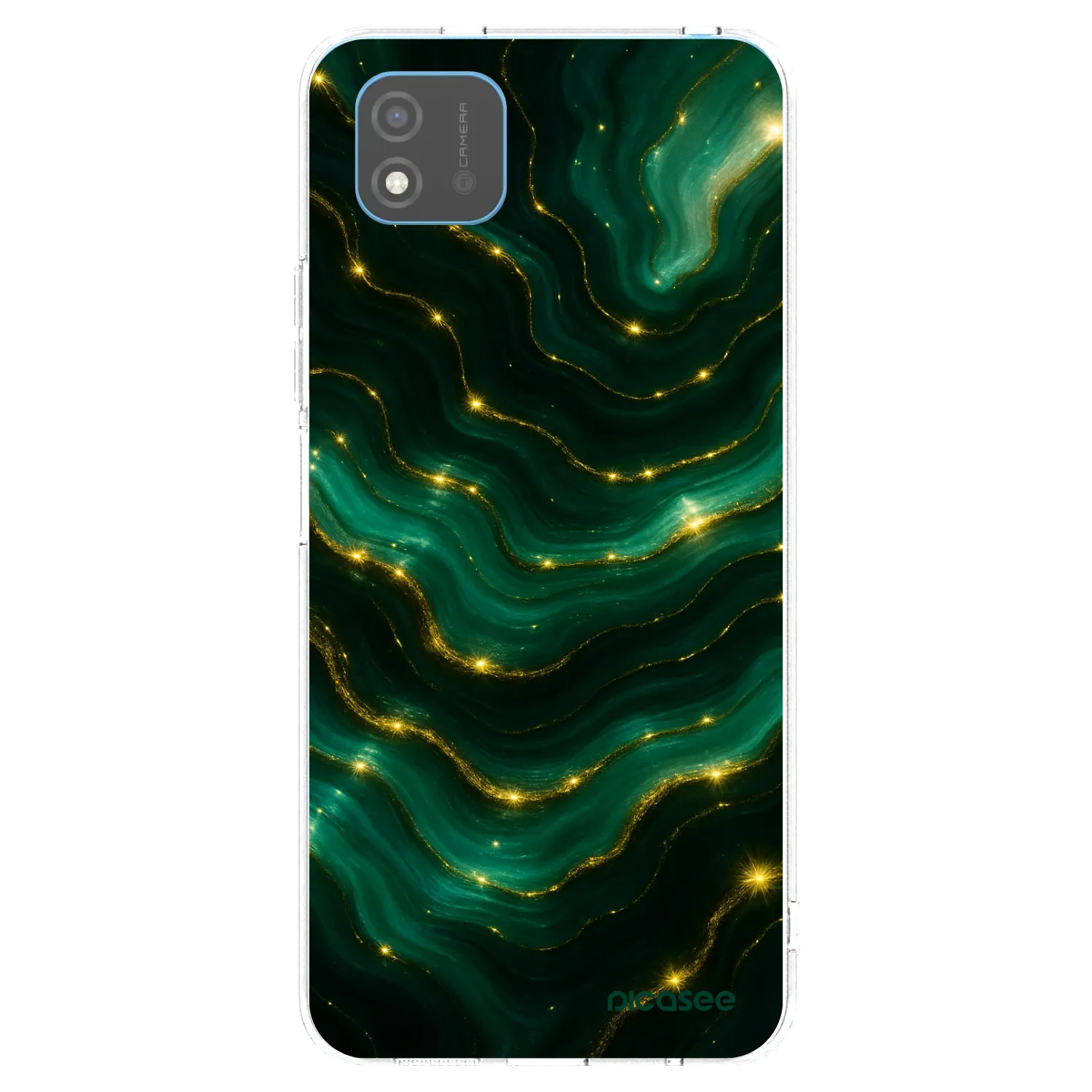 Picasee átlátszó szilikon tok az alábbi mobiltelefonokra Realme C11 (2021) - Emerald