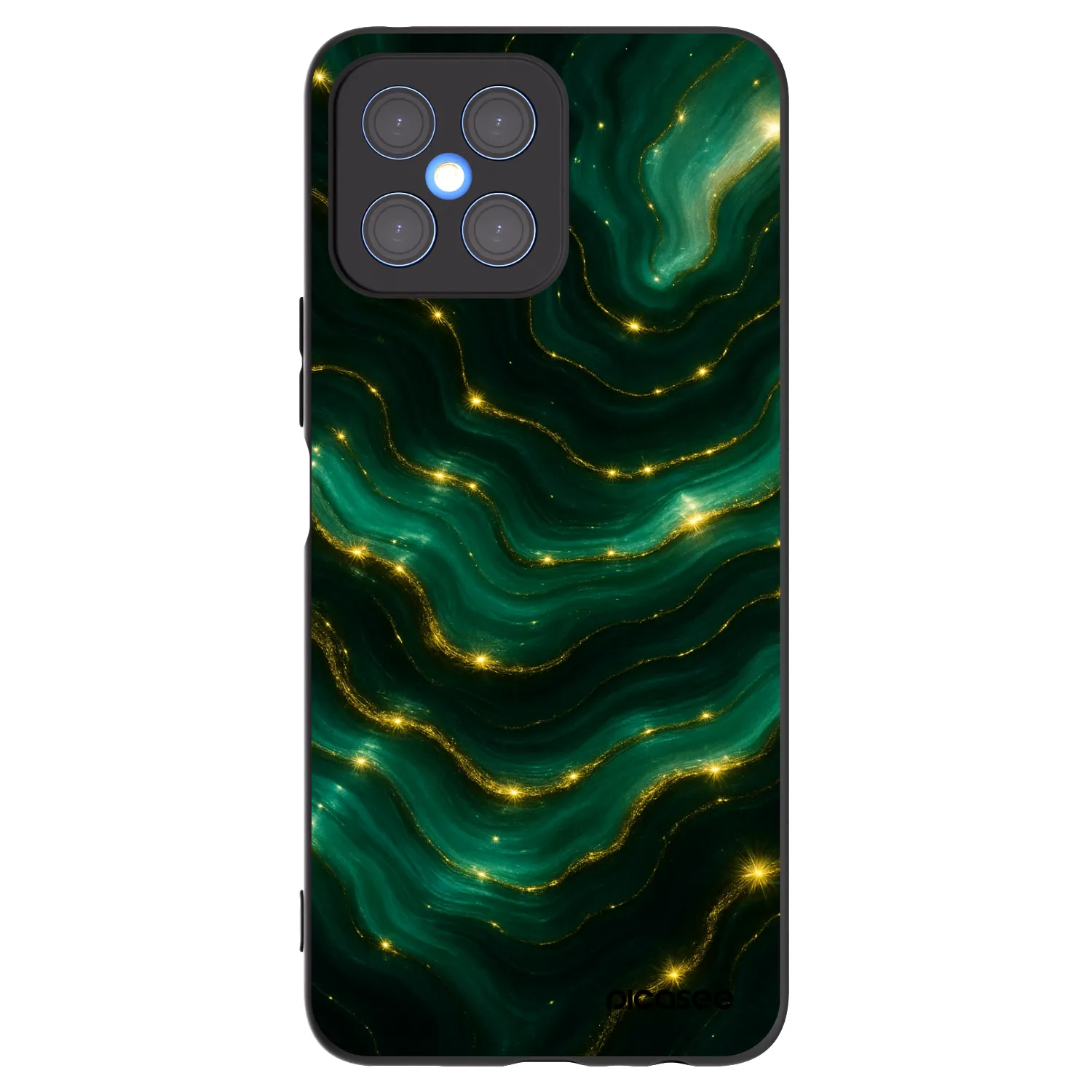 Picasee fekete szilikon tok az alábbi mobiltelefonokra Honor X8 4G - Emerald