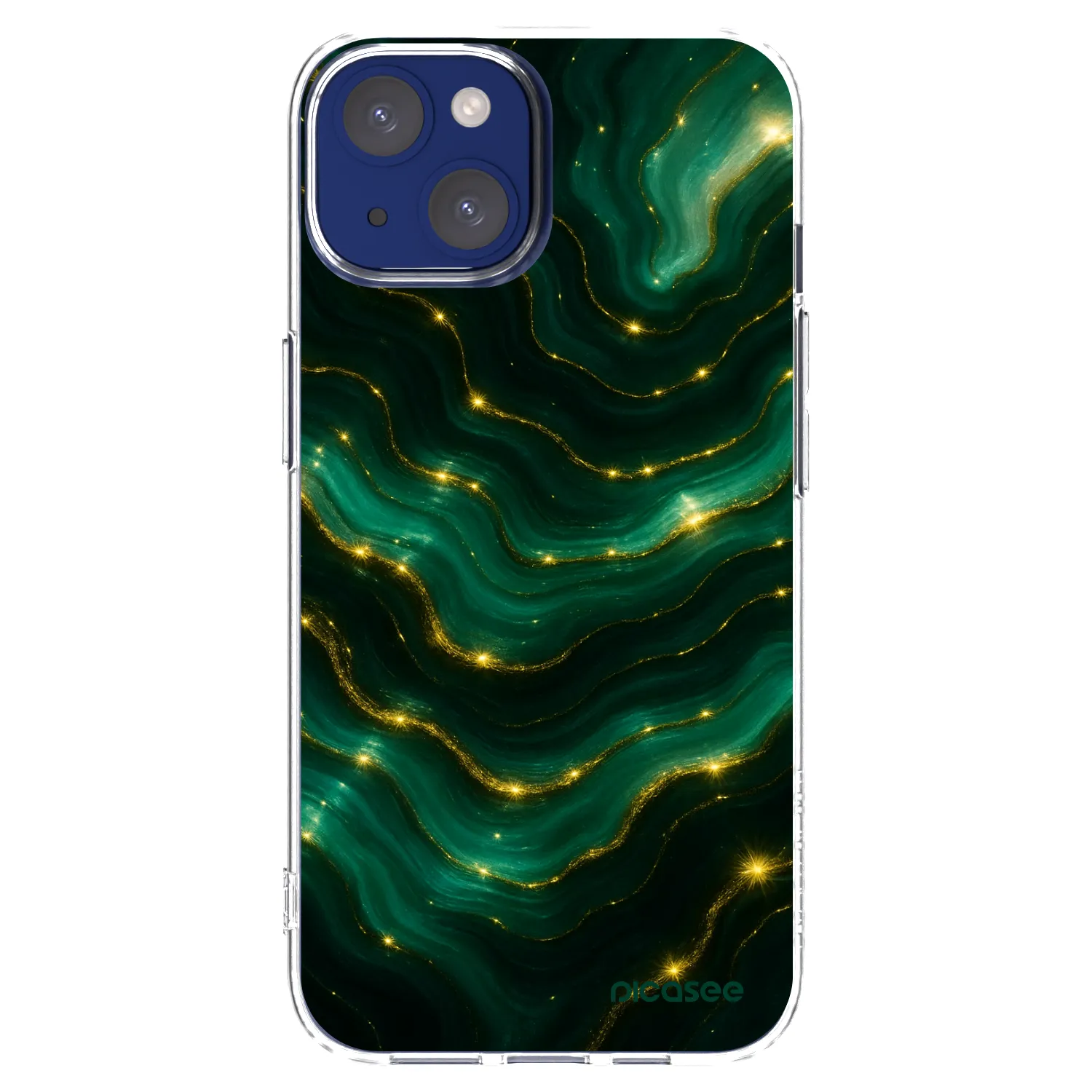 Picasee átlátszó szilikon tok az alábbi mobiltelefonokra Apple iPhone 14 - Emerald