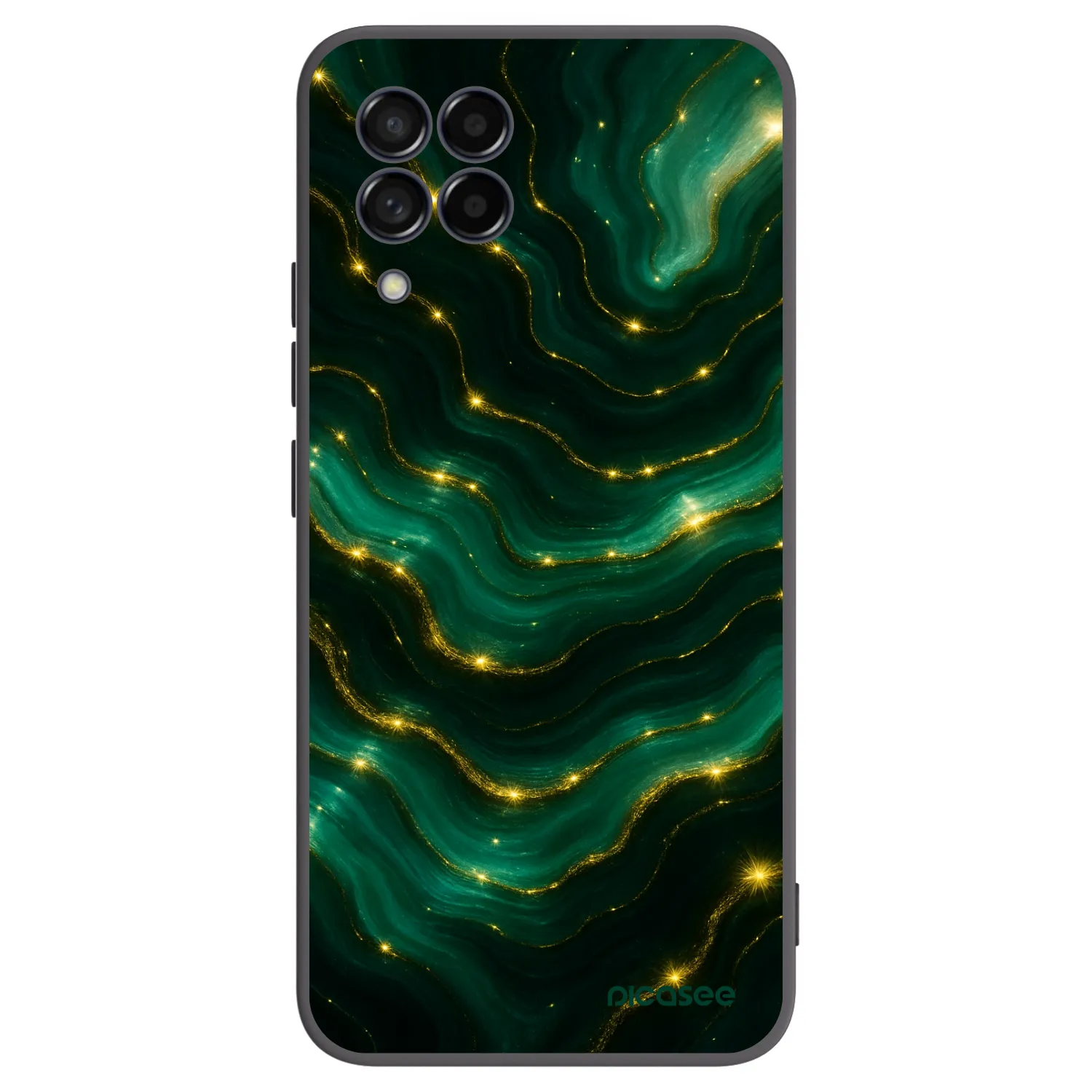 Picasee fekete szilikon tok az alábbi mobiltelefonokra Samsung Galaxy M53 5G - Emerald