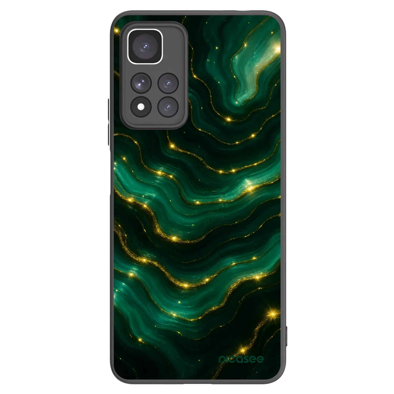 Picasee fekete szilikon tok az alábbi mobiltelefonokra Xiaomi Redmi Note 11 Pro+ 5G - Emerald