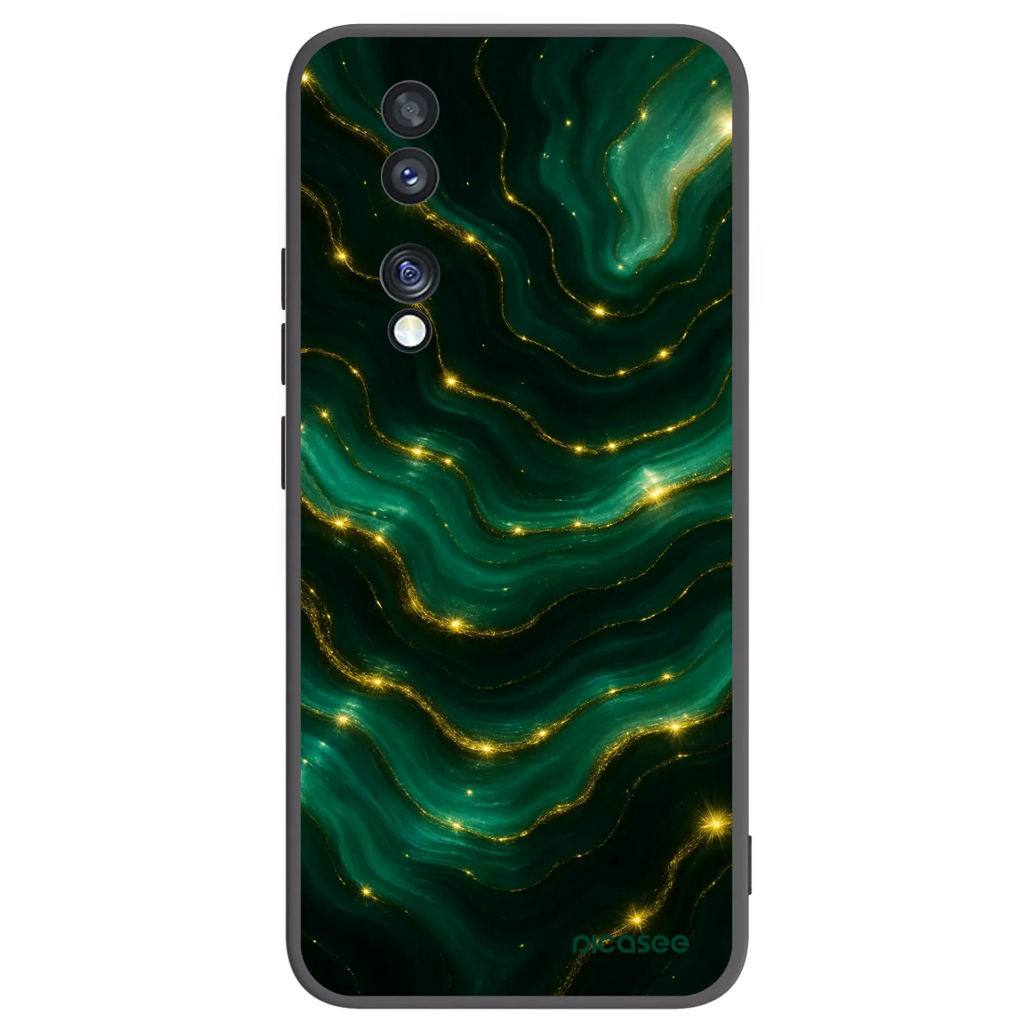 Picasee fekete szilikon tok az alábbi mobiltelefonokra Honor 70 - Emerald