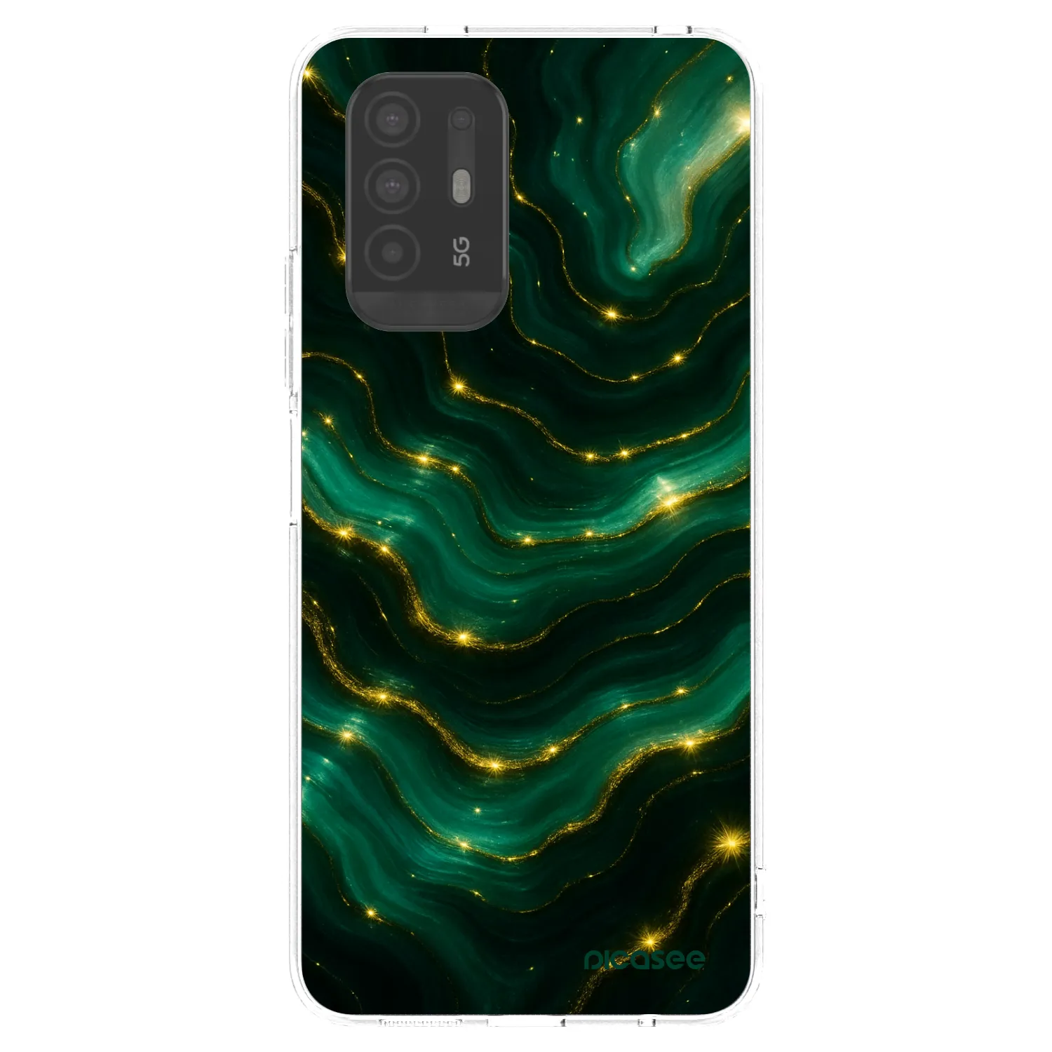 Picasee átlátszó szilikon tok az alábbi mobiltelefonokra OPPO A94 5G - Emerald