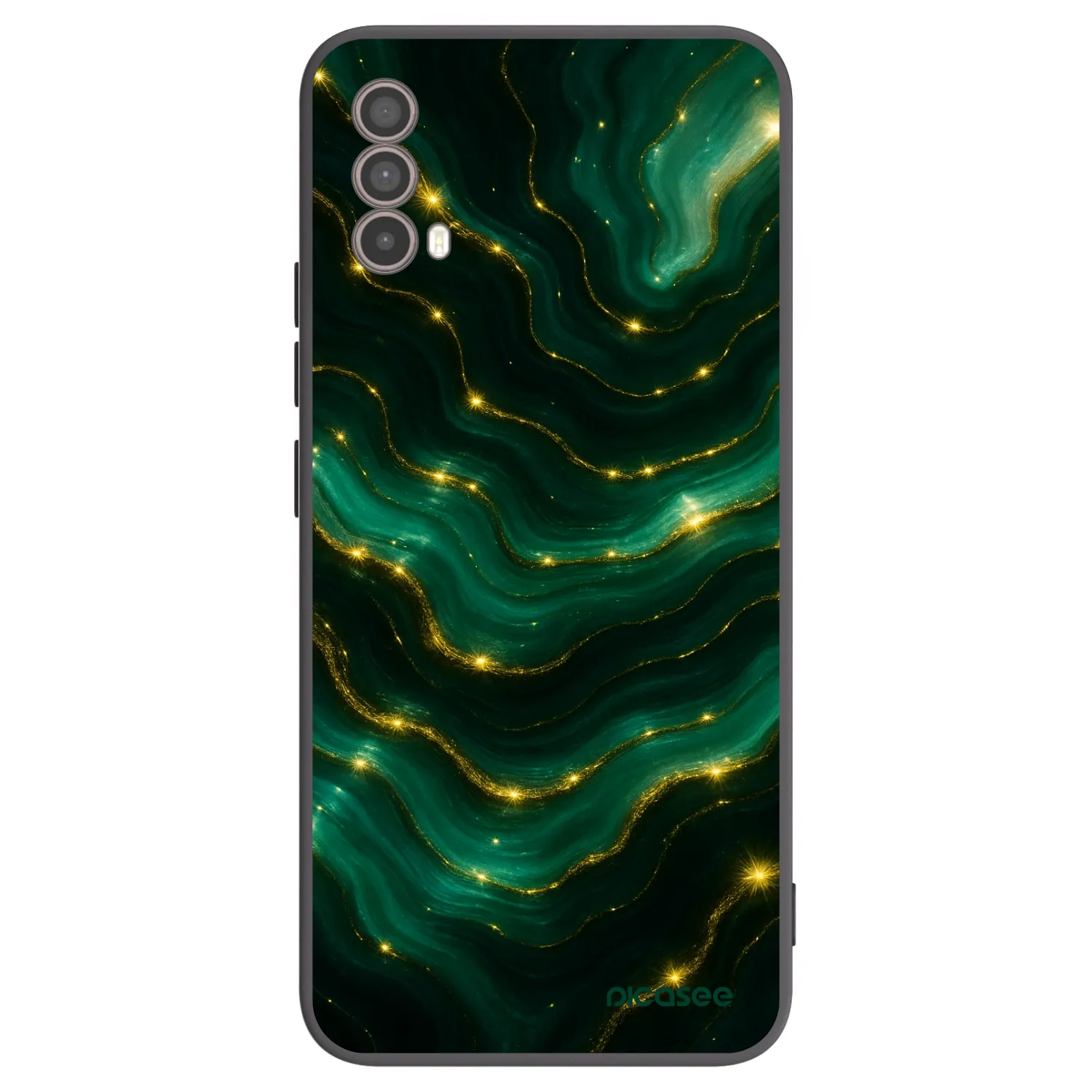 Picasee fekete szilikon tok az alábbi mobiltelefonokra Motorola Moto E40 - Emerald