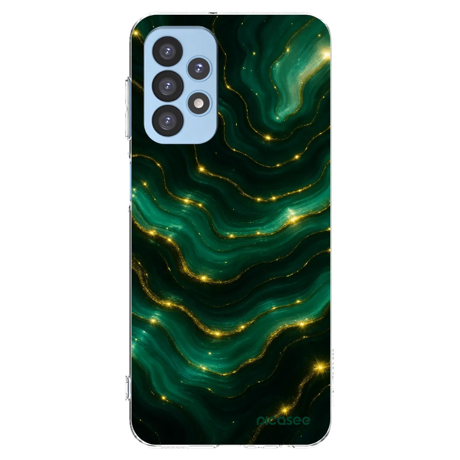 Picasee átlátszó szilikon tok az alábbi mobiltelefonokra Samsung Galaxy A23 A235F 4G - Emerald