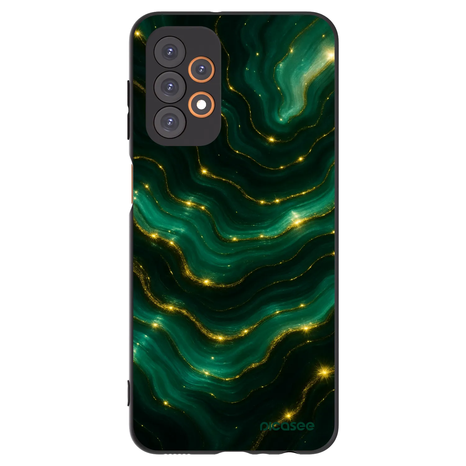 Picasee fekete szilikon tok az alábbi mobiltelefonokra Samsung Galaxy A23 A236B 5G - Emerald