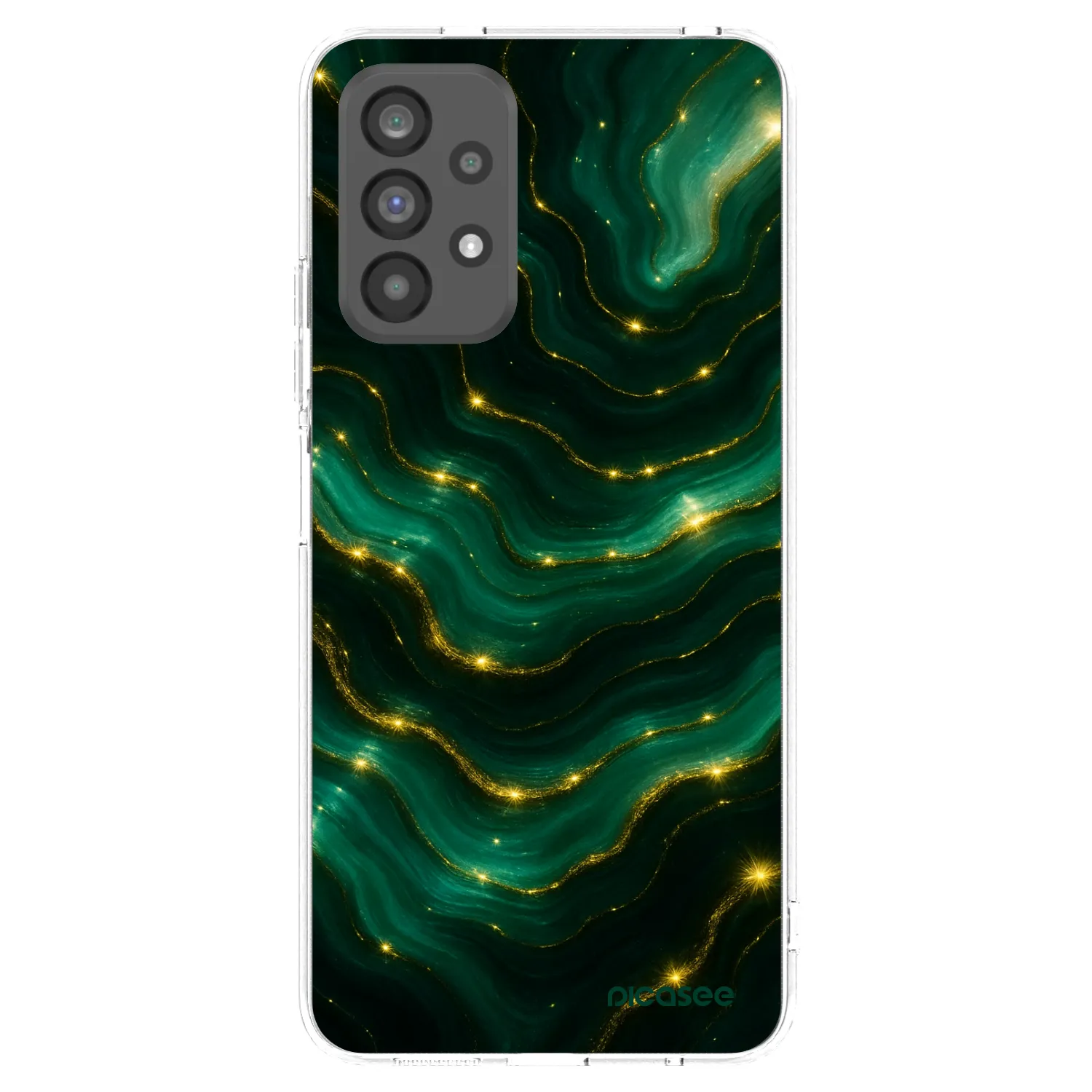 Picasee átlátszó szilikon tok az alábbi mobiltelefonokra Samsung Galaxy A73 5G - Emerald