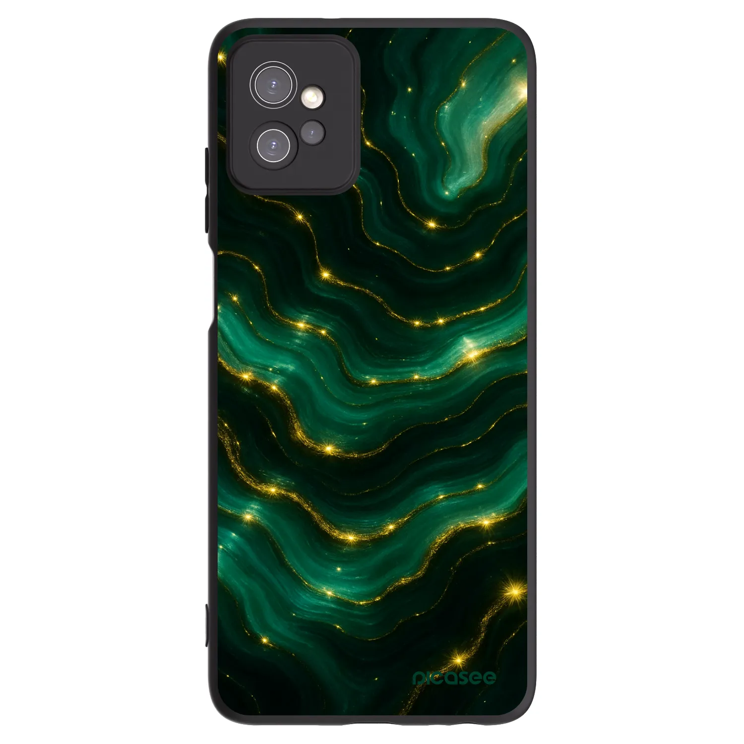 Picasee fekete szilikon tok az alábbi mobiltelefonokra Motorola Moto G32 - Emerald