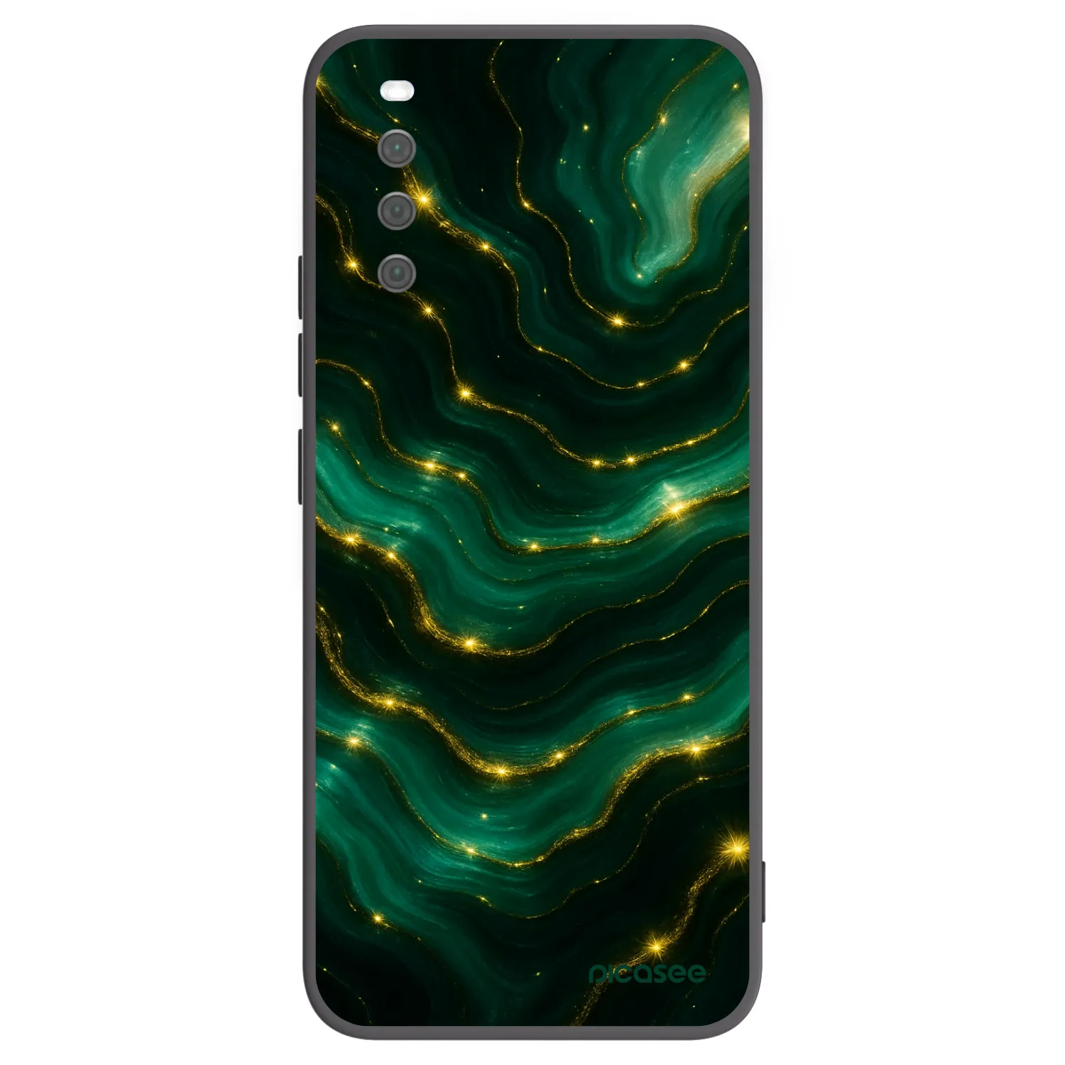 Picasee fekete szilikon tok az alábbi mobiltelefonokra Sony Xperia 10 III - Emerald