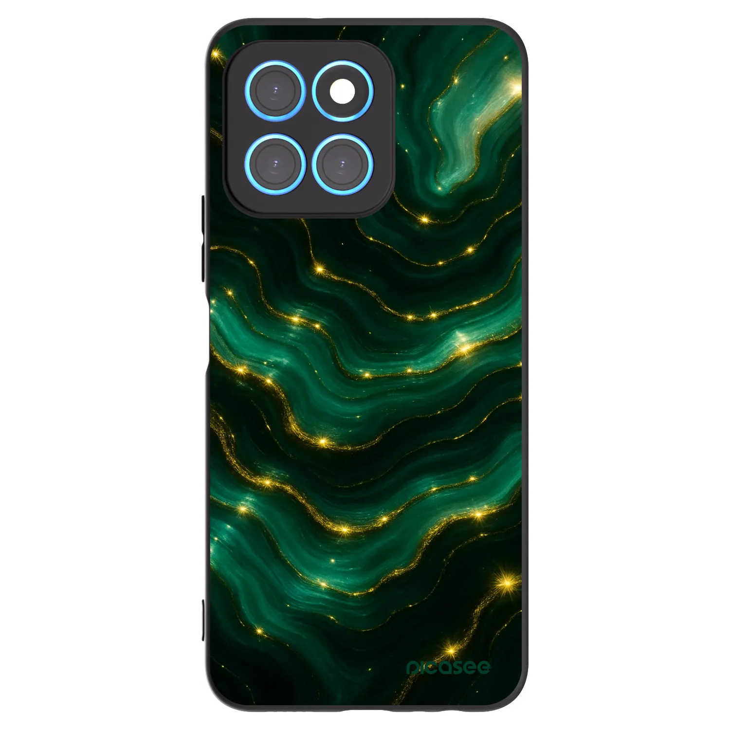 Picasee fekete szilikon tok az alábbi mobiltelefonokra Honor X8 5G - Emerald