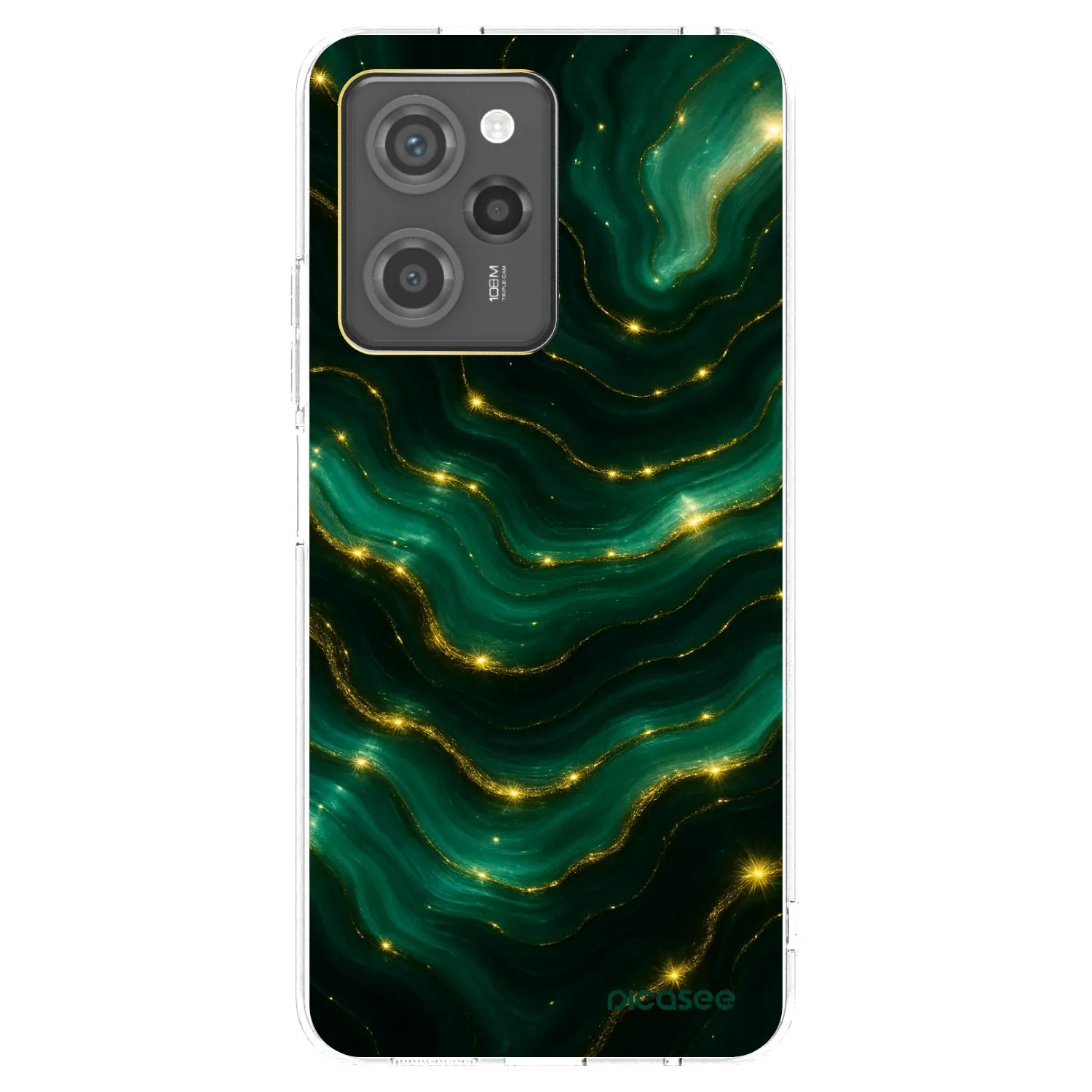 Picasee átlátszó szilikon tok az alábbi mobiltelefonokra Xiaomi Poco X5 Pro - Emerald