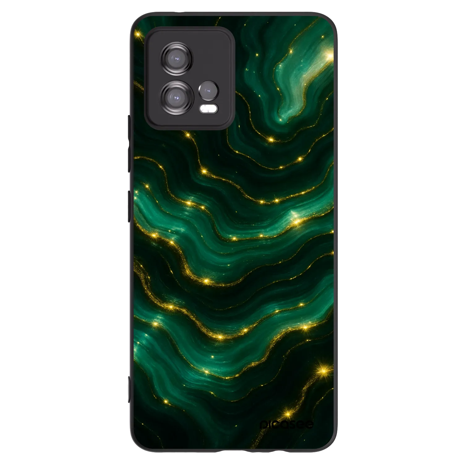 Picasee fekete szilikon tok az alábbi mobiltelefonokra Motorola Moto G72 - Emerald