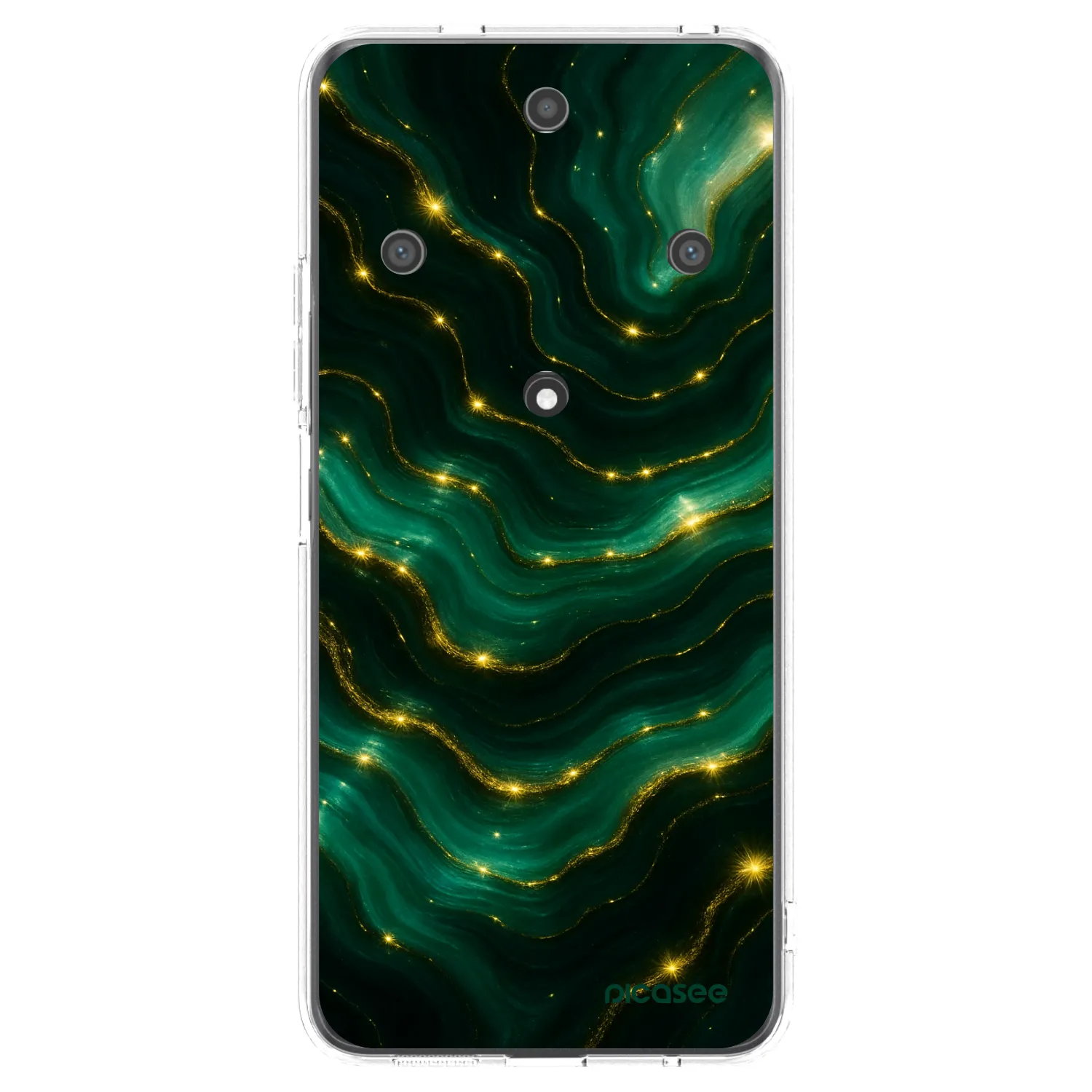 Picasee átlátszó szilikon tok az alábbi mobiltelefonokra Honor Magic5 Lite 5G - Emerald