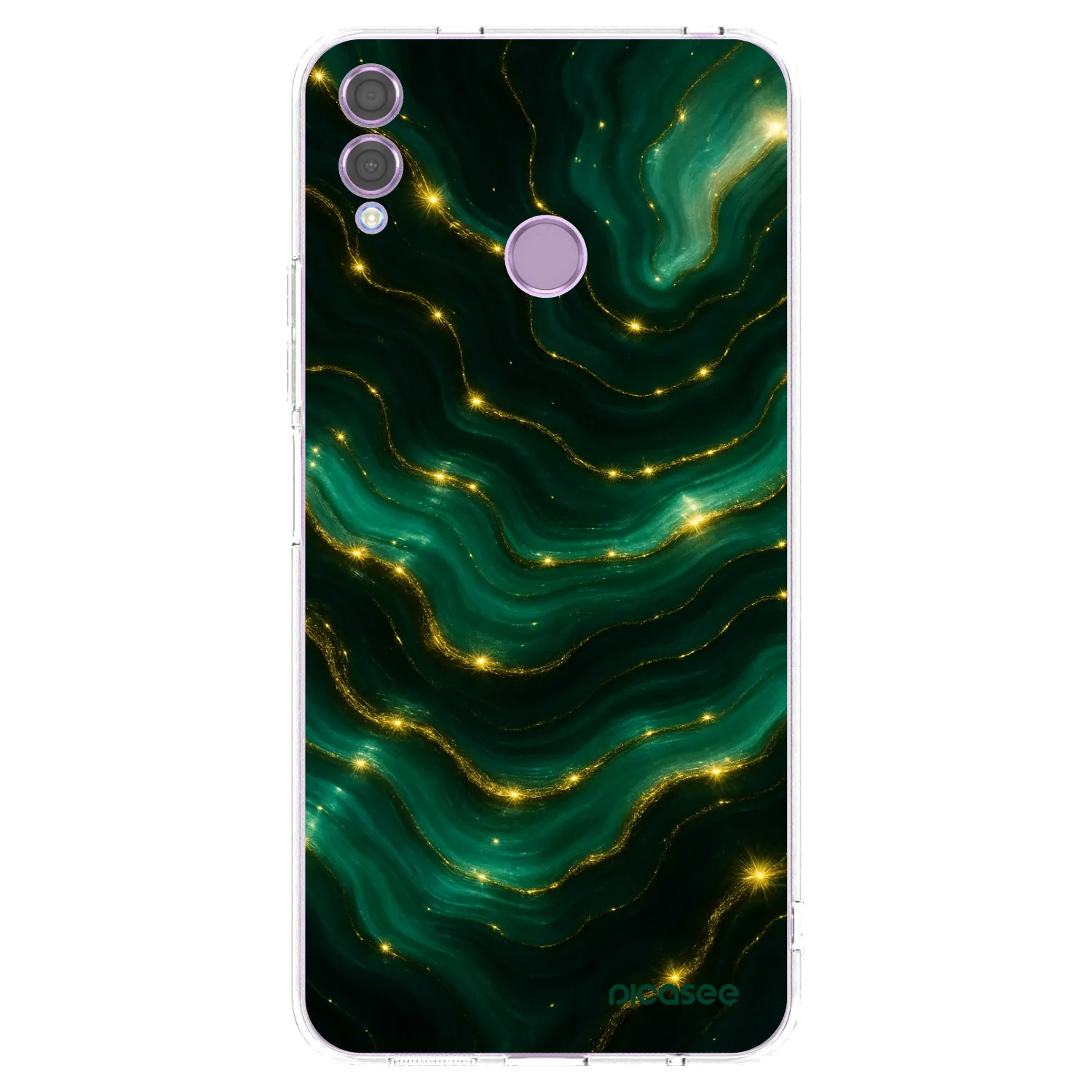 Picasee átlátszó szilikon tok az alábbi mobiltelefonokra Honor 8X - Emerald
