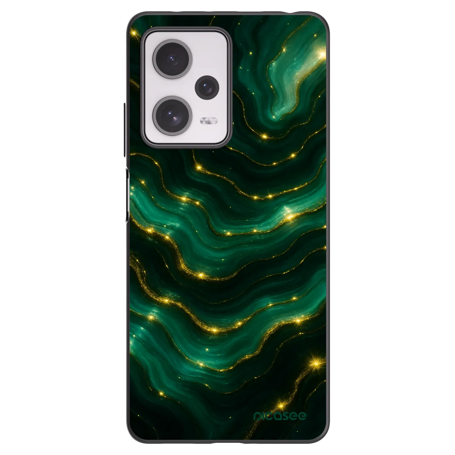 Picasee fekete szilikon tok az alábbi mobiltelefonokra Xiaomi Redmi Note 12 Pro+ 5G - Emerald