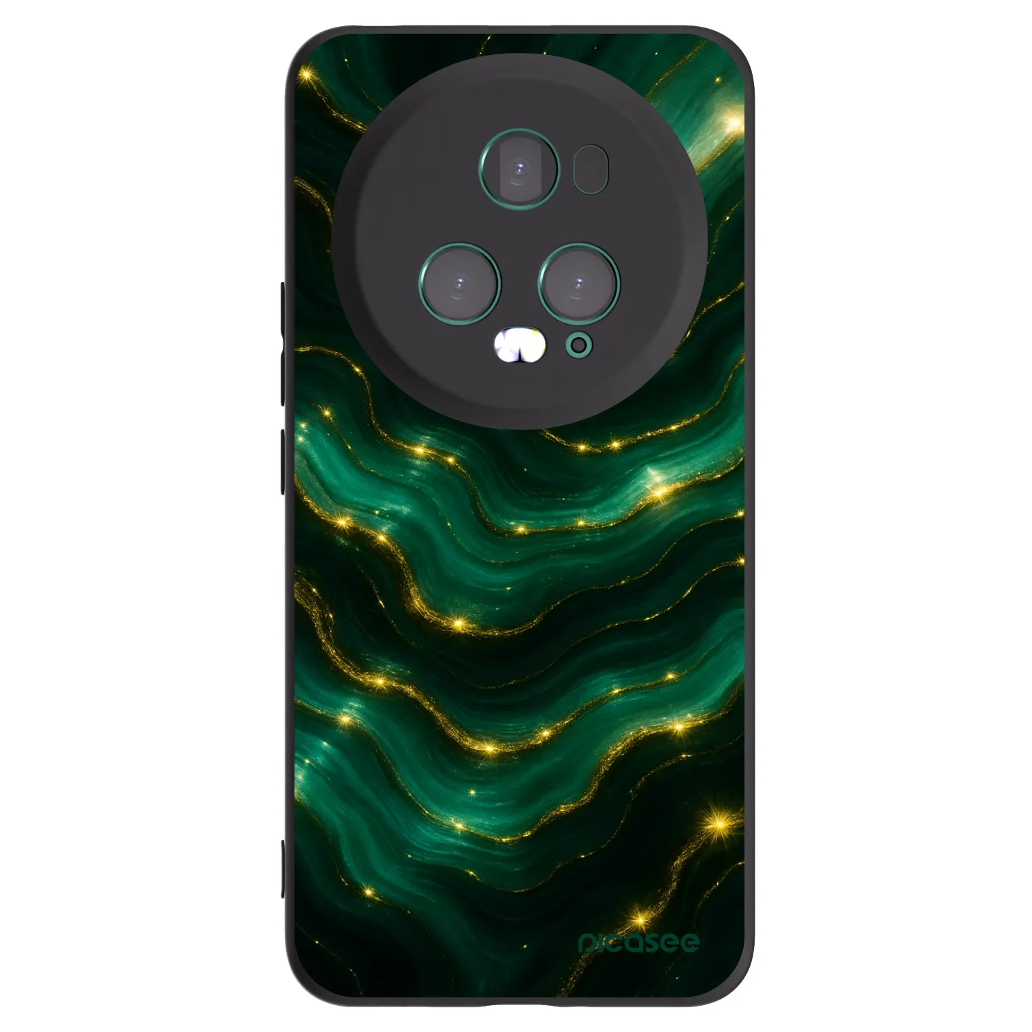 Picasee fekete szilikon tok az alábbi mobiltelefonokra Honor Magic5 Pro - Emerald