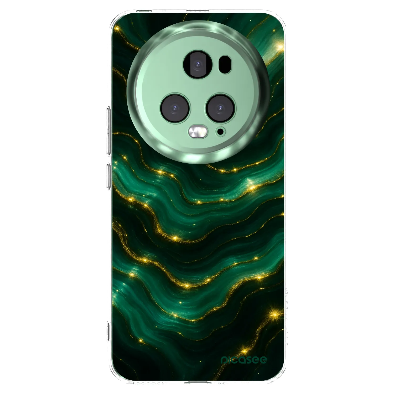 Picasee átlátszó szilikon tok az alábbi mobiltelefonokra Honor Magic5 Pro - Emerald