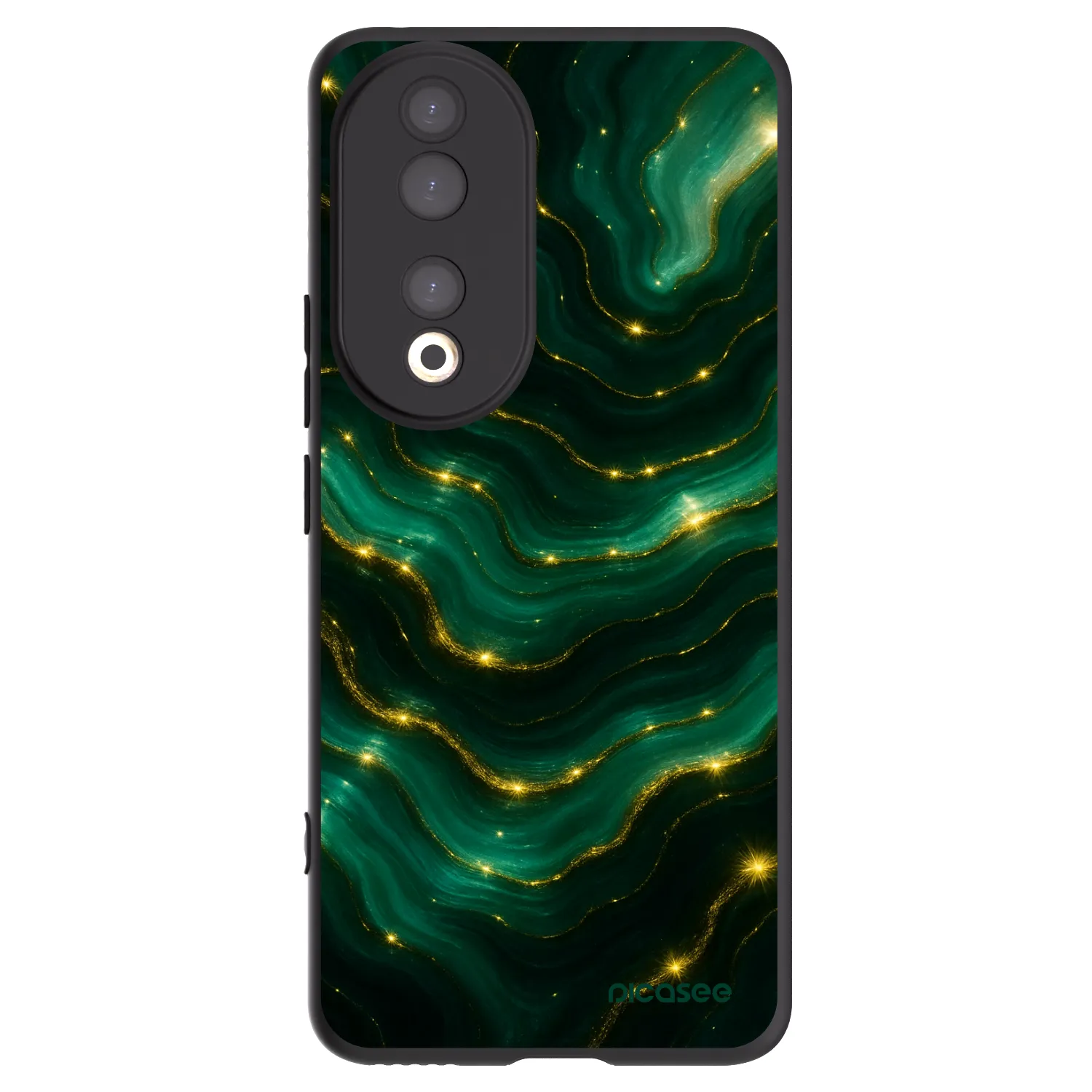 Picasee fekete szilikon tok az alábbi mobiltelefonokra Honor 90 5G - Emerald