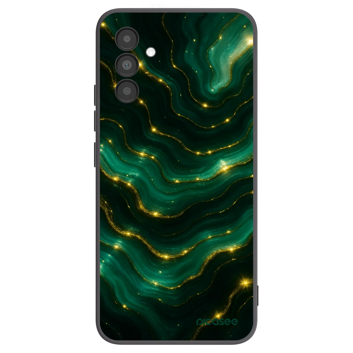 Picasee fekete szilikon tok az alábbi mobiltelefonokra Samsung Galaxy A04s A047F - Emerald