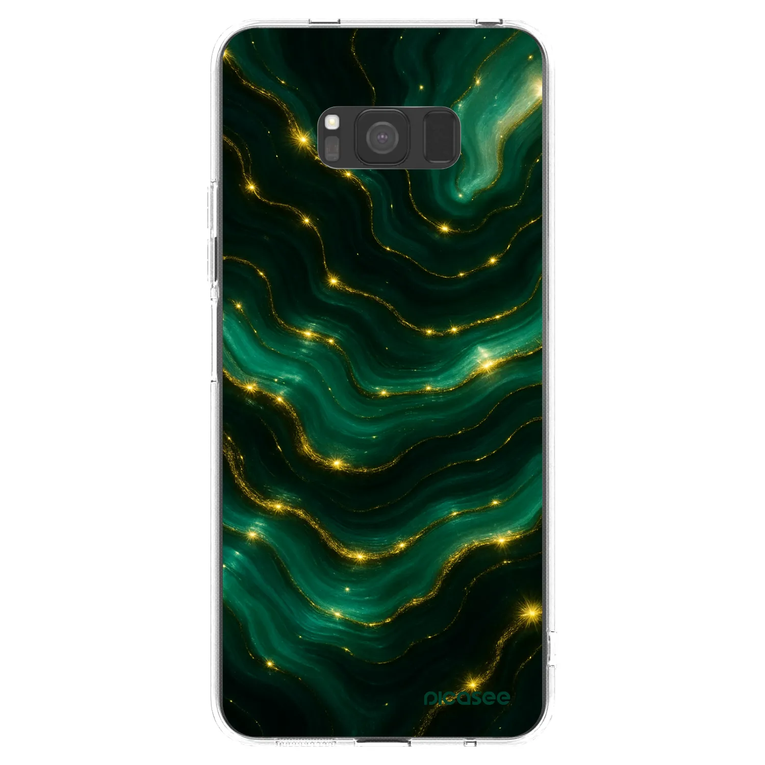 Picasee átlátszó szilikon tok az alábbi mobiltelefonokra Samsung Galaxy S8 G950F - Emerald