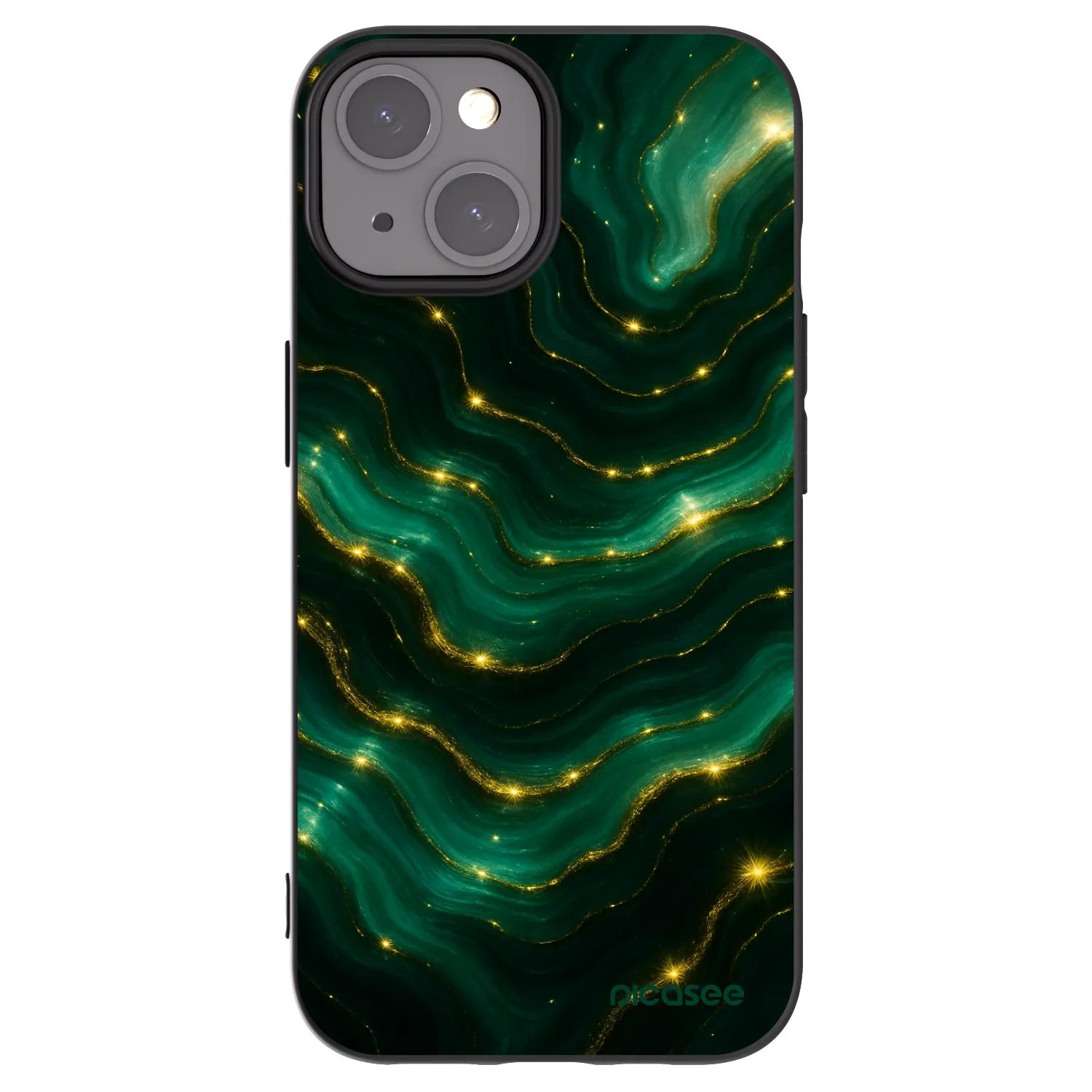 Picasee fekete szilikon tok az alábbi mobiltelefonokra Apple iPhone 15 - Emerald