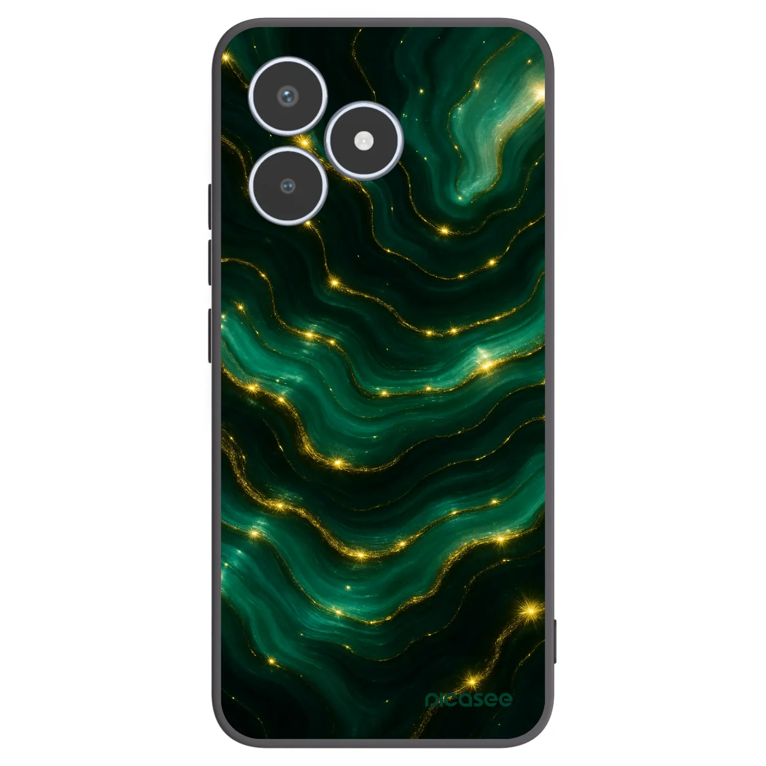 Picasee fekete szilikon tok az alábbi mobiltelefonokra Realme C53 - Emerald