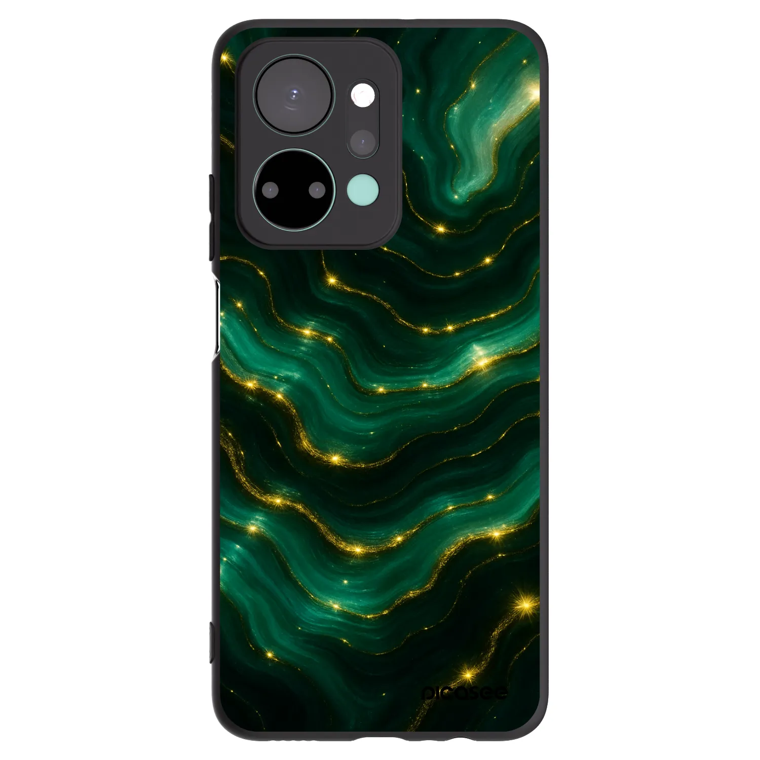 Picasee fekete szilikon tok az alábbi mobiltelefonokra Honor X7a - Emerald