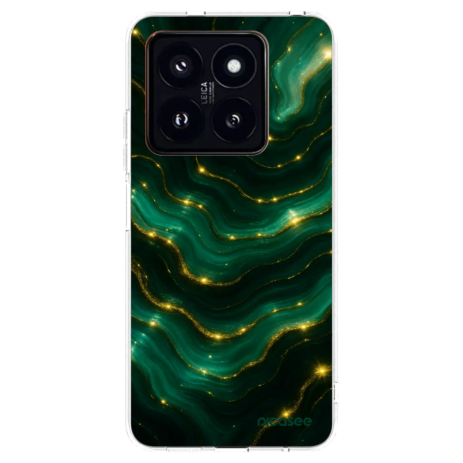Picasee átlátszó szilikon tok az alábbi mobiltelefonokra Xiaomi 14 Pro - Emerald