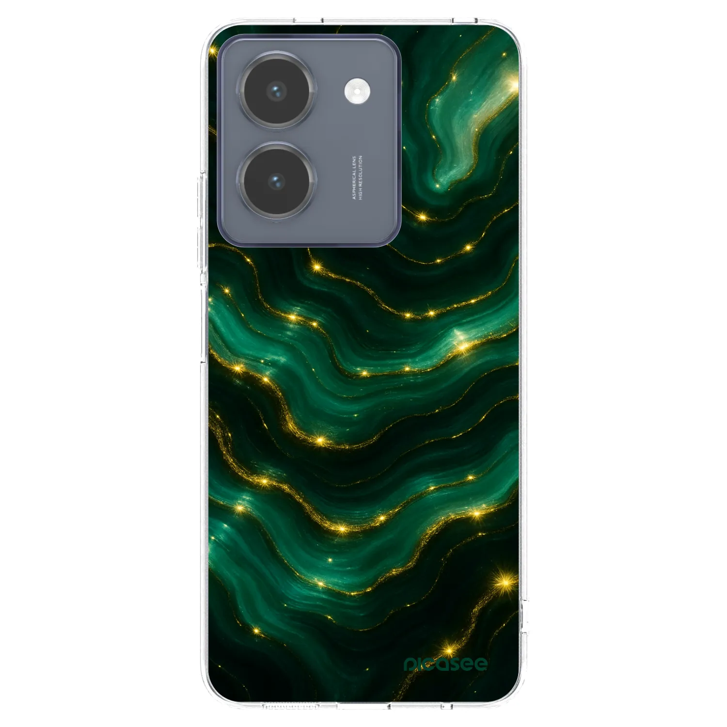 Picasee átlátszó szilikon tok az alábbi mobiltelefonokra Vivo Y36 4G - Emerald