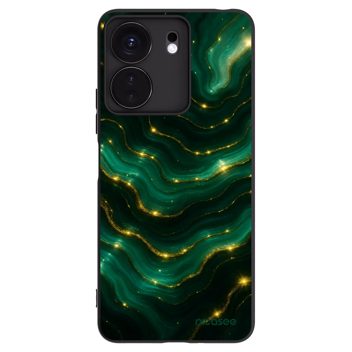 Picasee fekete szilikon tok az alábbi mobiltelefonokra Xiaomi Redmi 13C 4G - Emerald