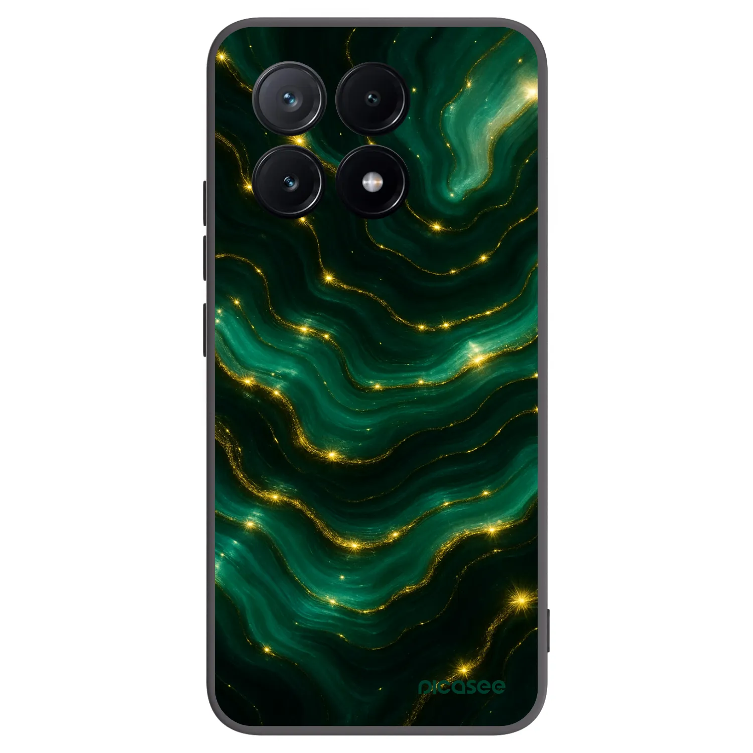 Picasee fekete szilikon tok az alábbi mobiltelefonokra Xiaomi Poco X6 Pro - Emerald