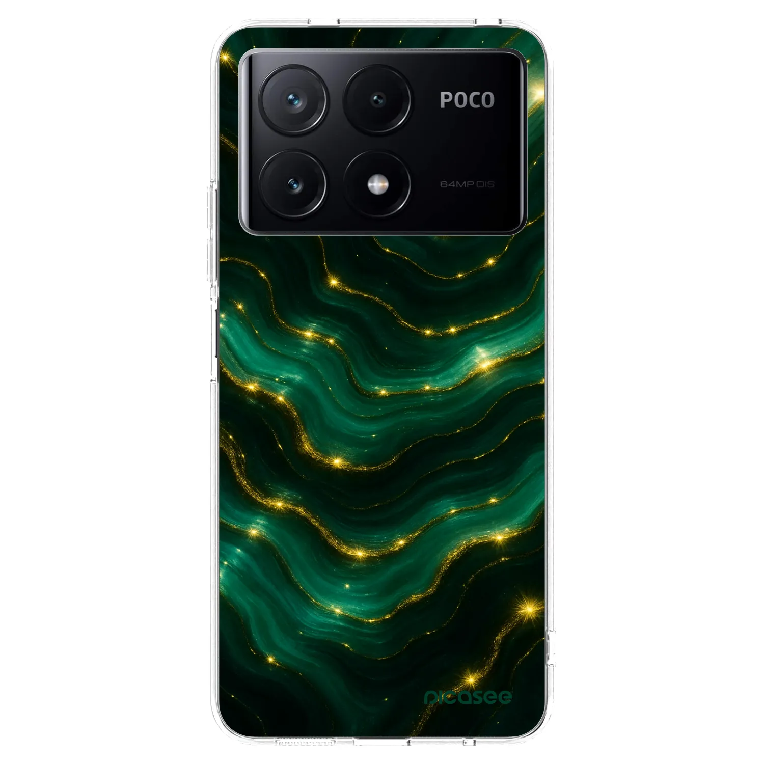 Picasee átlátszó szilikon tok az alábbi mobiltelefonokra Xiaomi Poco X6 Pro - Emerald