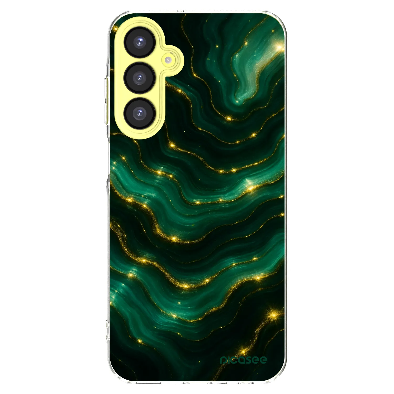 Picasee átlátszó szilikon tok az alábbi mobiltelefonokra Samsung Galaxy A25 A256B 5G - Emerald