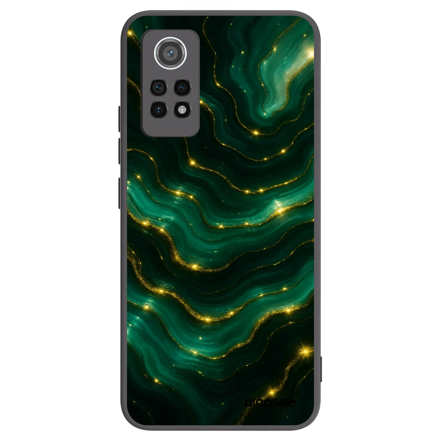 Picasee fekete szilikon tok az alábbi mobiltelefonokra Xiaomi Redmi Note 12 Pro 4G - Emerald