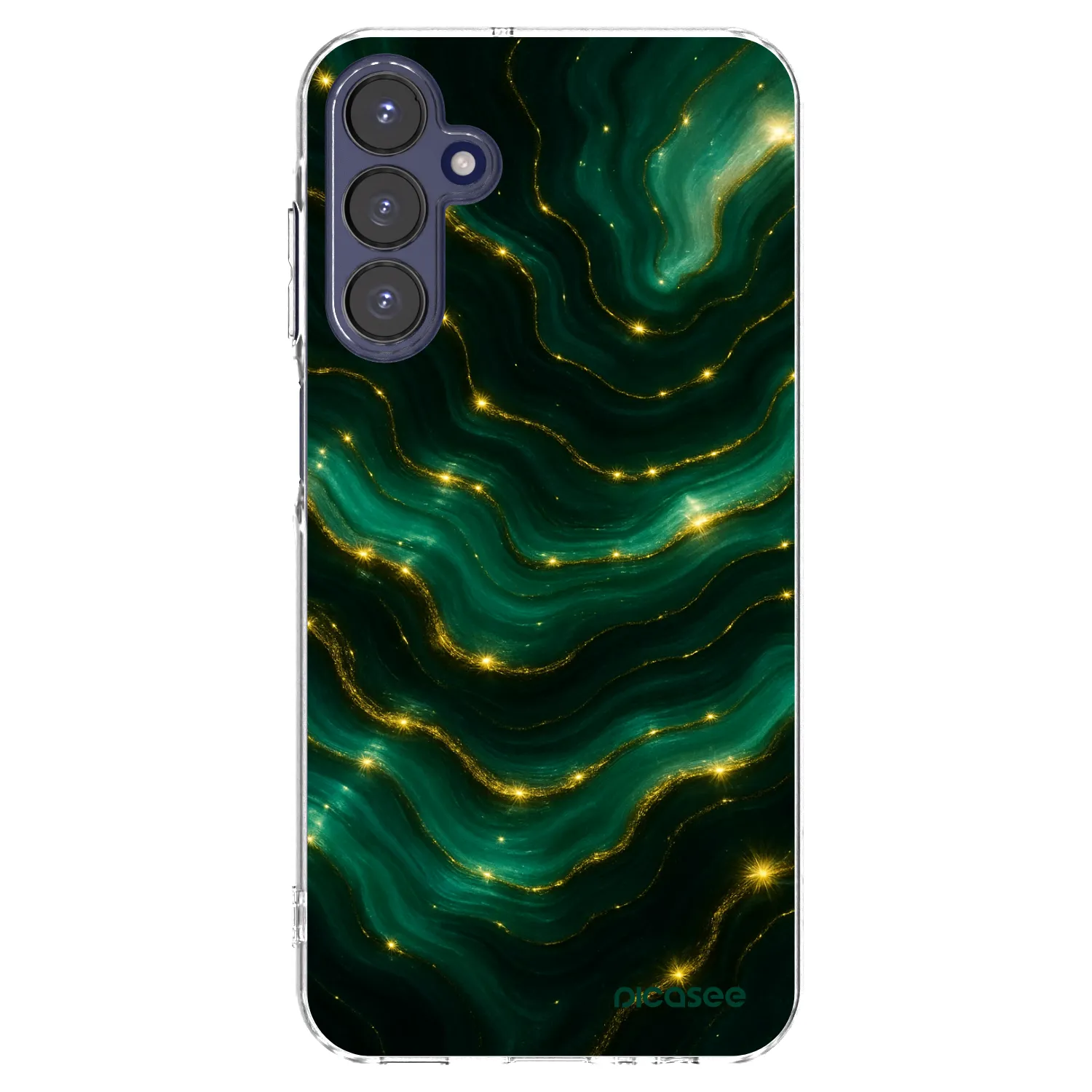 Picasee átlátszó szilikon tok az alábbi mobiltelefonokra Samsung Galaxy A15 A155F 4G - Emerald