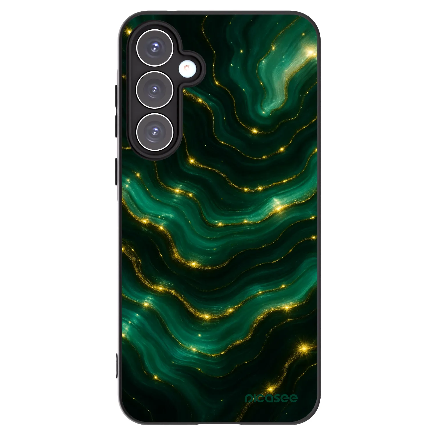 Picasee fekete szilikon tok az alábbi mobiltelefonokra Samsung Galaxy A55 5G A556B - Emerald
