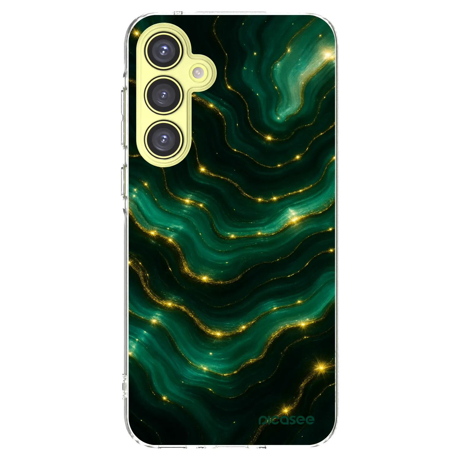 Picasee átlátszó szilikon tok az alábbi mobiltelefonokra Samsung Galaxy A35 5G A356B - Emerald