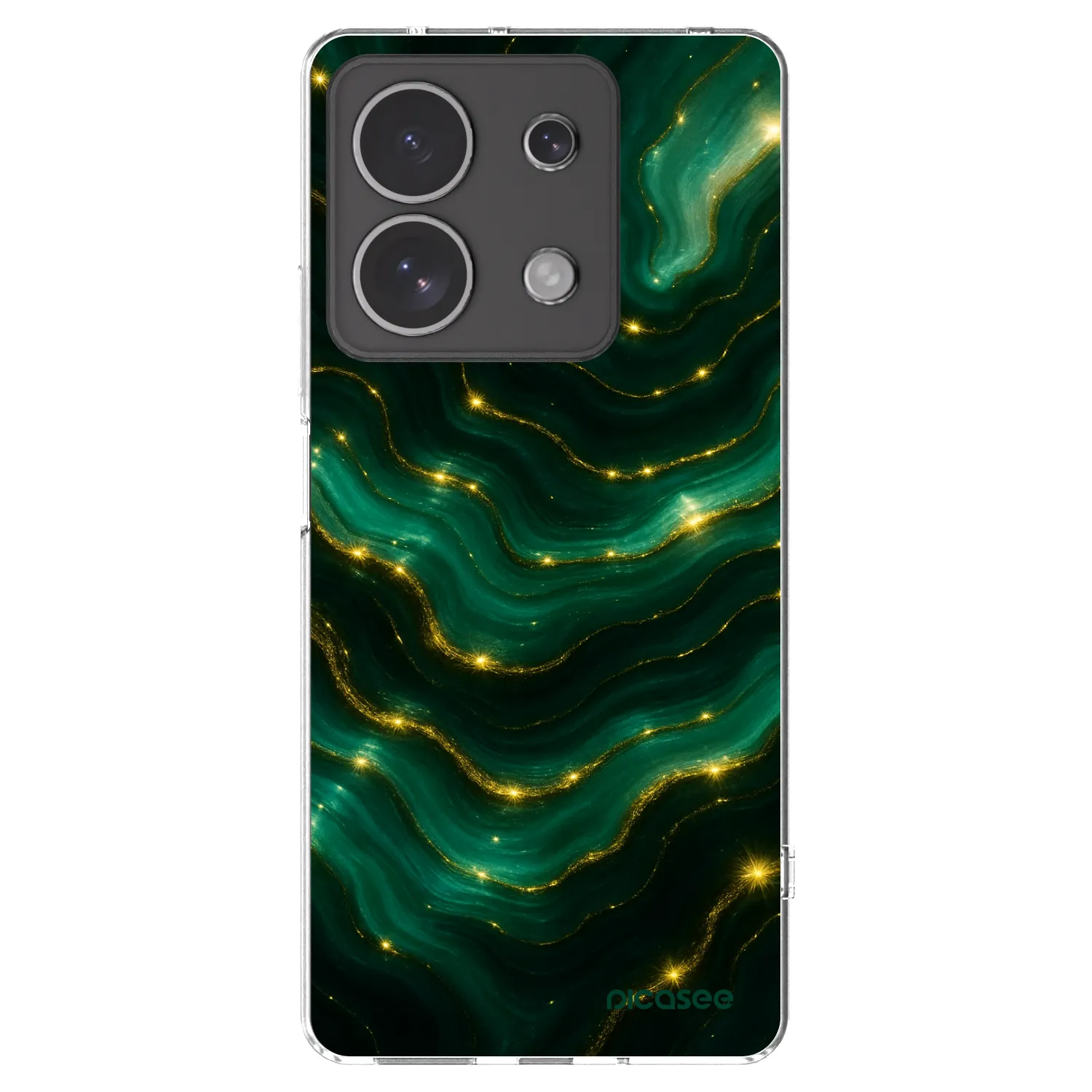 Picasee átlátszó szilikon tok az alábbi mobiltelefonokra Xiaomi Redmi Note 13 4G - Emerald