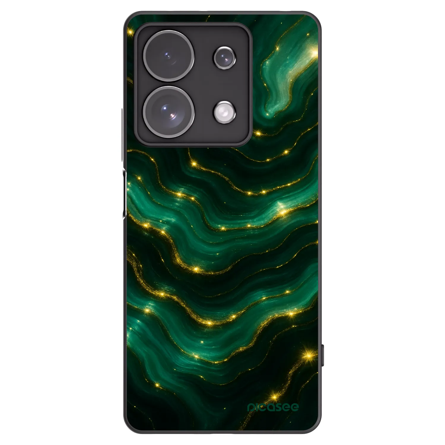 Picasee fekete szilikon tok az alábbi mobiltelefonokra Xiaomi Redmi Note 13 Pro 4G - Emerald